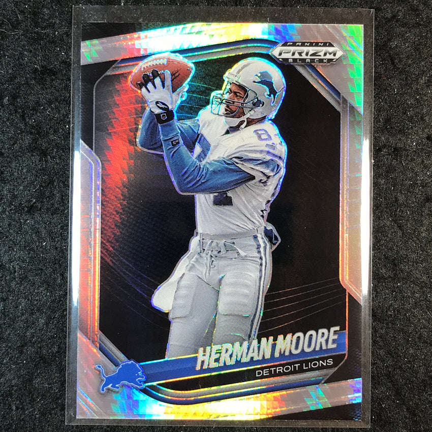 2025 Prizm Black Football HERMAN MOORE Base Prism #57