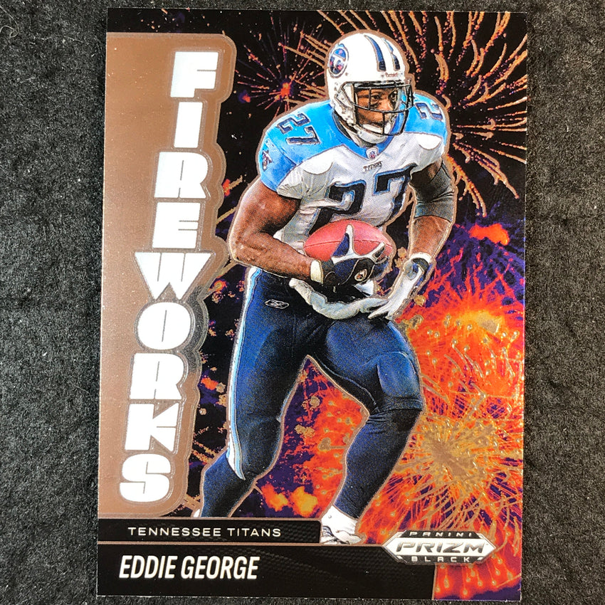 2025 Prizm Black Football EDDIE GEORGE Fireworks Base #24