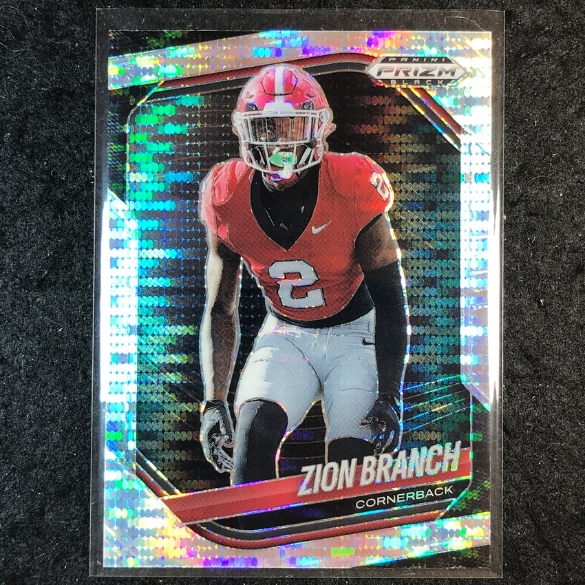 2025 Prizm Black Football ZION BRANCH Prospect Pulsar #178