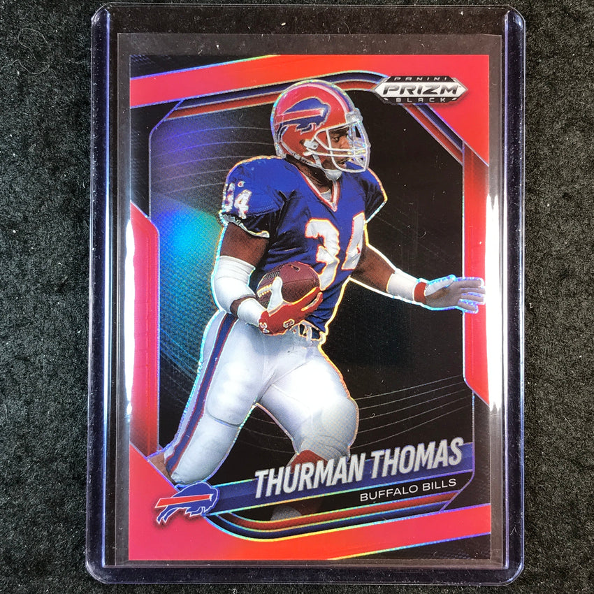 2025 Prizm Black Football THURMAN THOMAS Base Red /299 #15