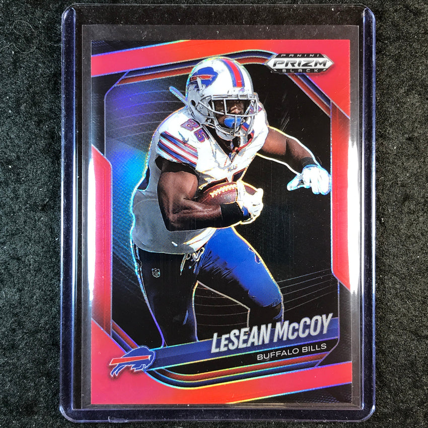 2025 Prizm Black Football LESEAN MCCOY Base Red /299 #16