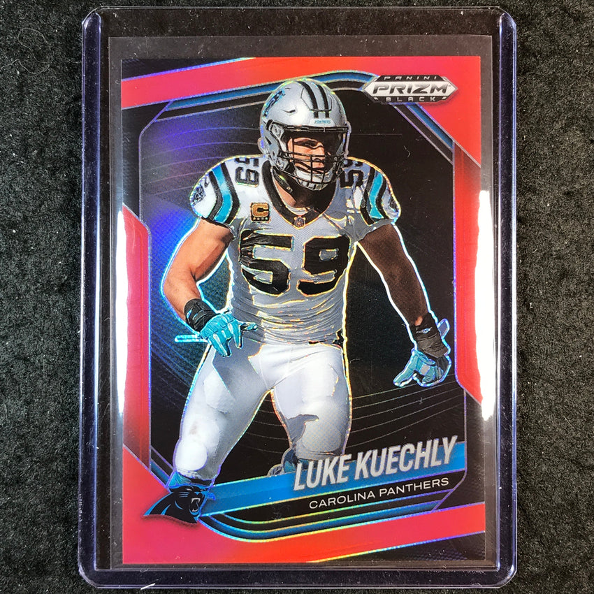 2025 Prizm Black Football LUKE KUECHLY Base Red /299 #18