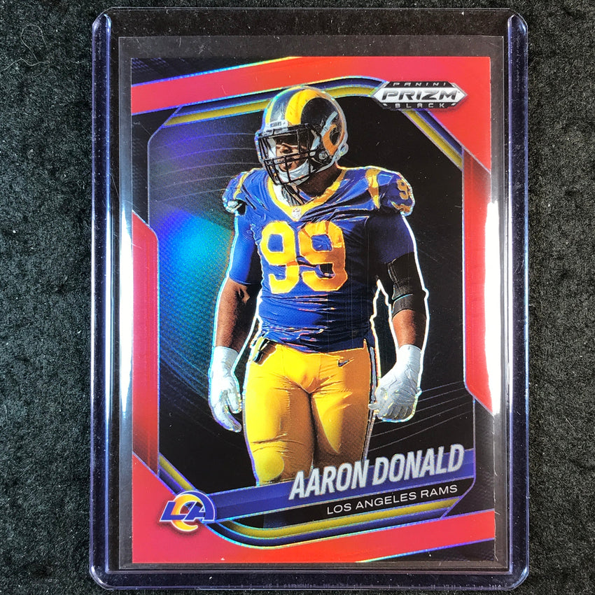 2025 Prizm Black Football AARON DONALD Base Red /299 #78
