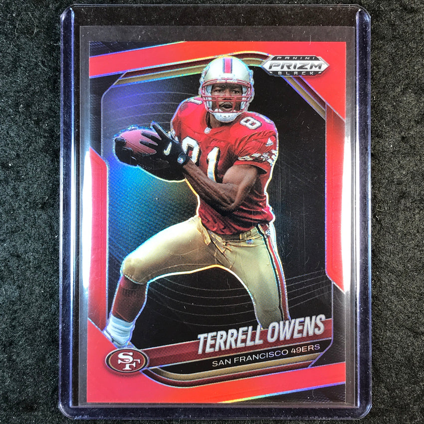 2025 Prizm Black Football TERRELL OWENS Base Red /299 #133