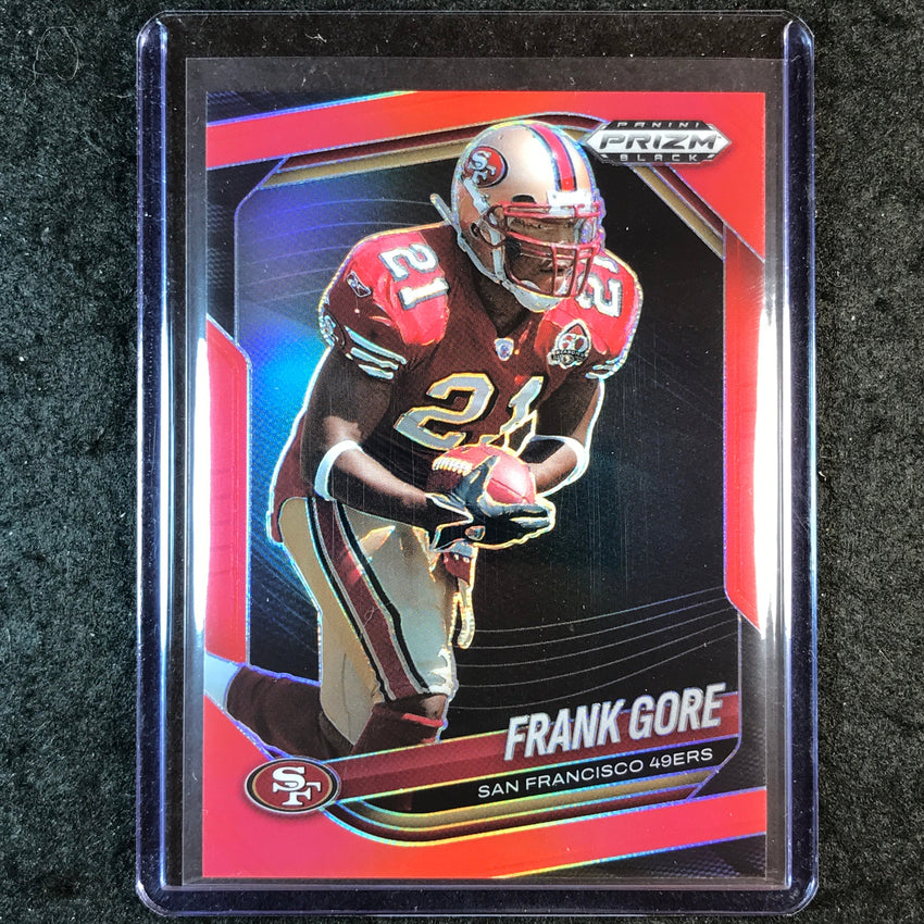 2025 Prizm Black Football FRANK GORE Base Red /299 #134