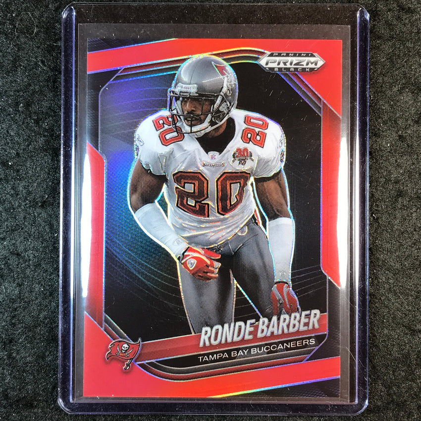 2025 Prizm Black Football RONDE BARBER Base Red /299 #143