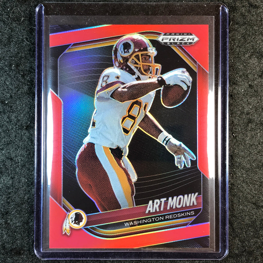 2025 Prizm Black Football ART MONK Base Red /299 #147