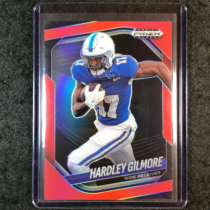 2025 Prizm Black Football HARDLEY GILMORE Prospect Red /299 #160