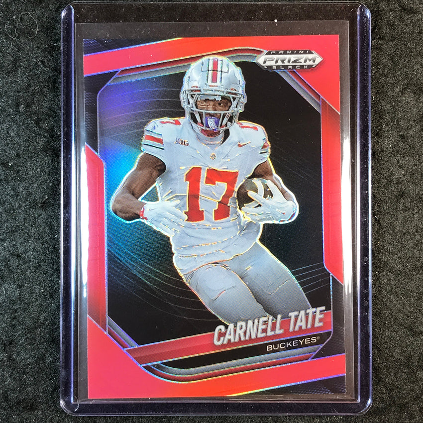 2025 Prizm Black Football CARNELL TATE Prospect Red /299 #167