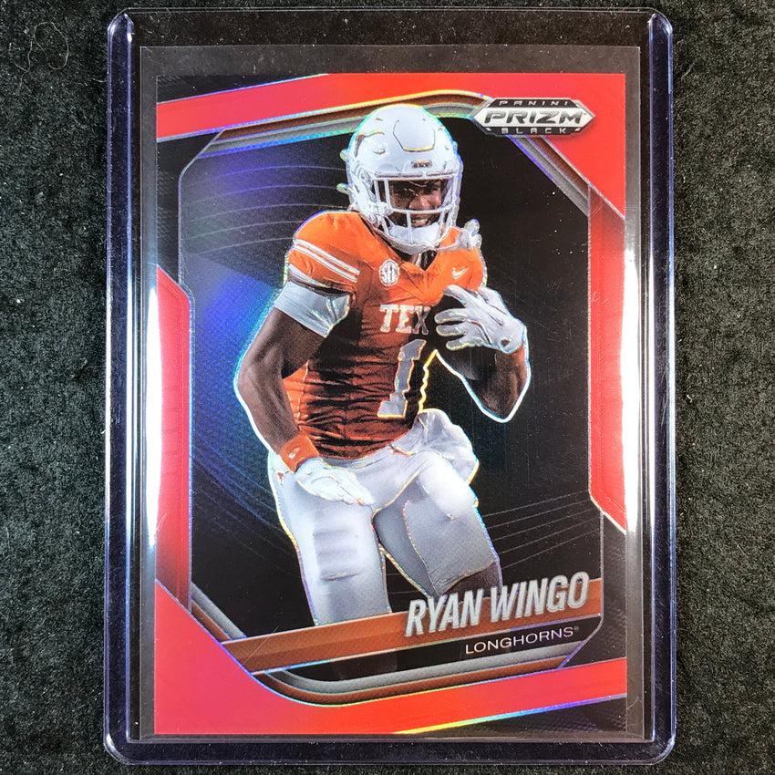 2025 Prizm Black Football RYAN WINGO Prospect Red /299 #176