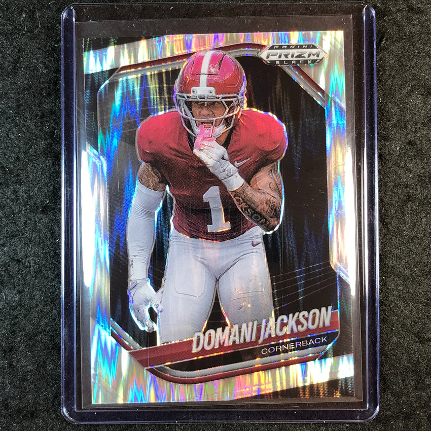 2025 Prizm Black Football DOMANI JACKSON Prospect Skewed /249 #151