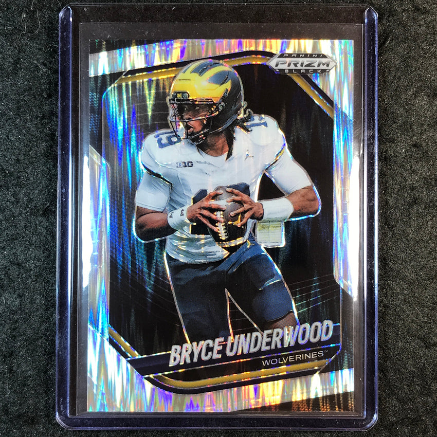2025 Prizm Black Football BRYCE UNDERWOOD Prospect Skewed /249 #161