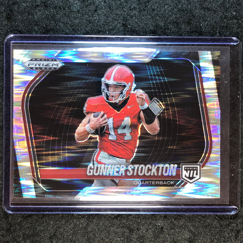2025 Prizm Black Football GUNNER STOCKTON NIL Prospect Extended Skewed /249 #198