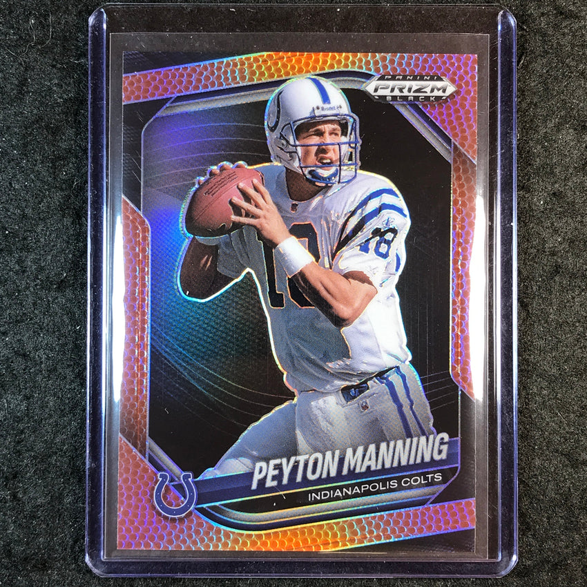 2025 Prizm Black Football PEYTON MANNING Base Football /225 #71