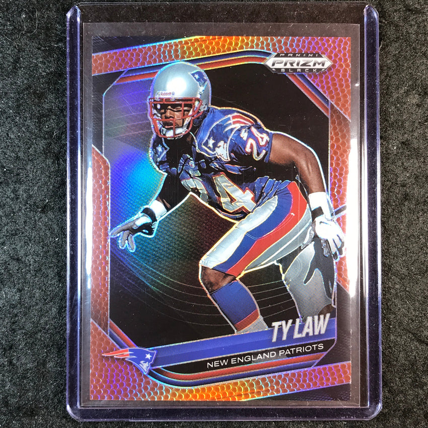 2025 Prizm Black Football TY LAW Base Football /225 #93