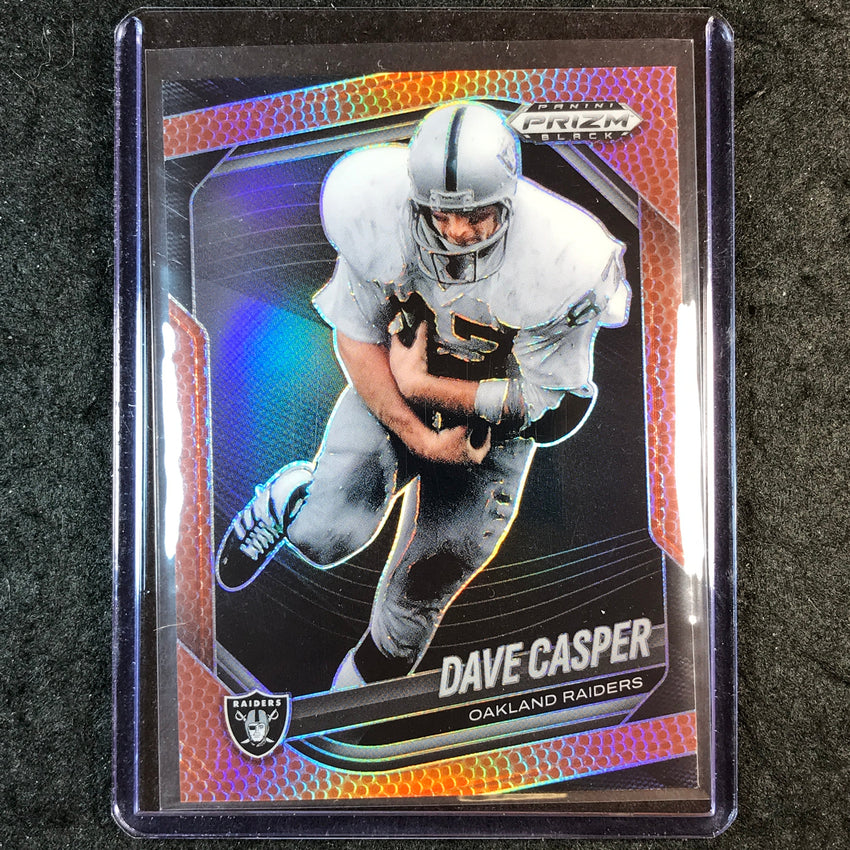 2025 Prizm Black Football DAVE CASPER Base Football /225 #108