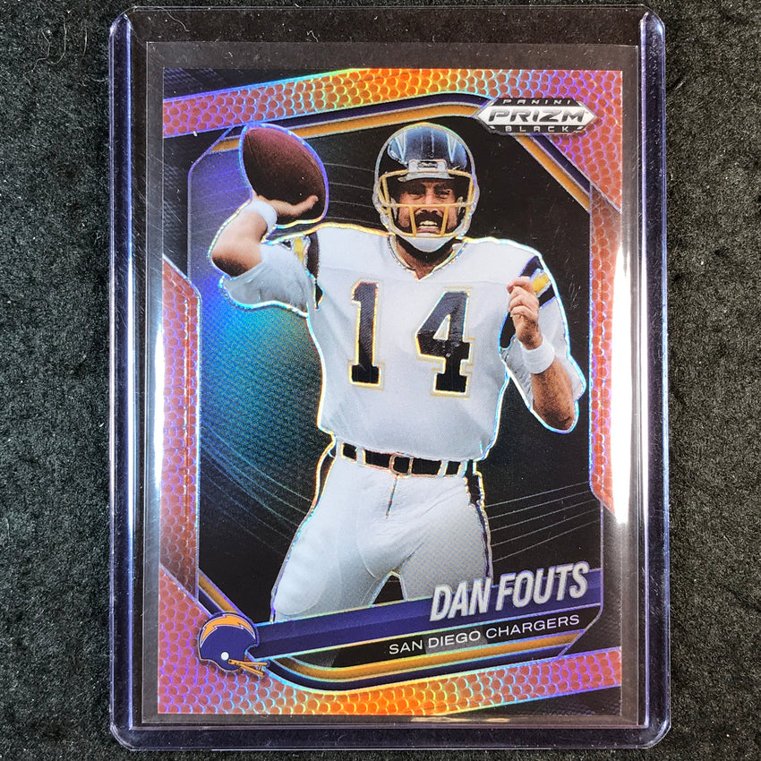 2025 Prizm Black Football DAN FOUTS Base Football /225 #128