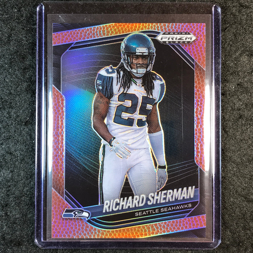 2025 Prizm Black Football RICHARD SHERMAN Base Football /225 #136