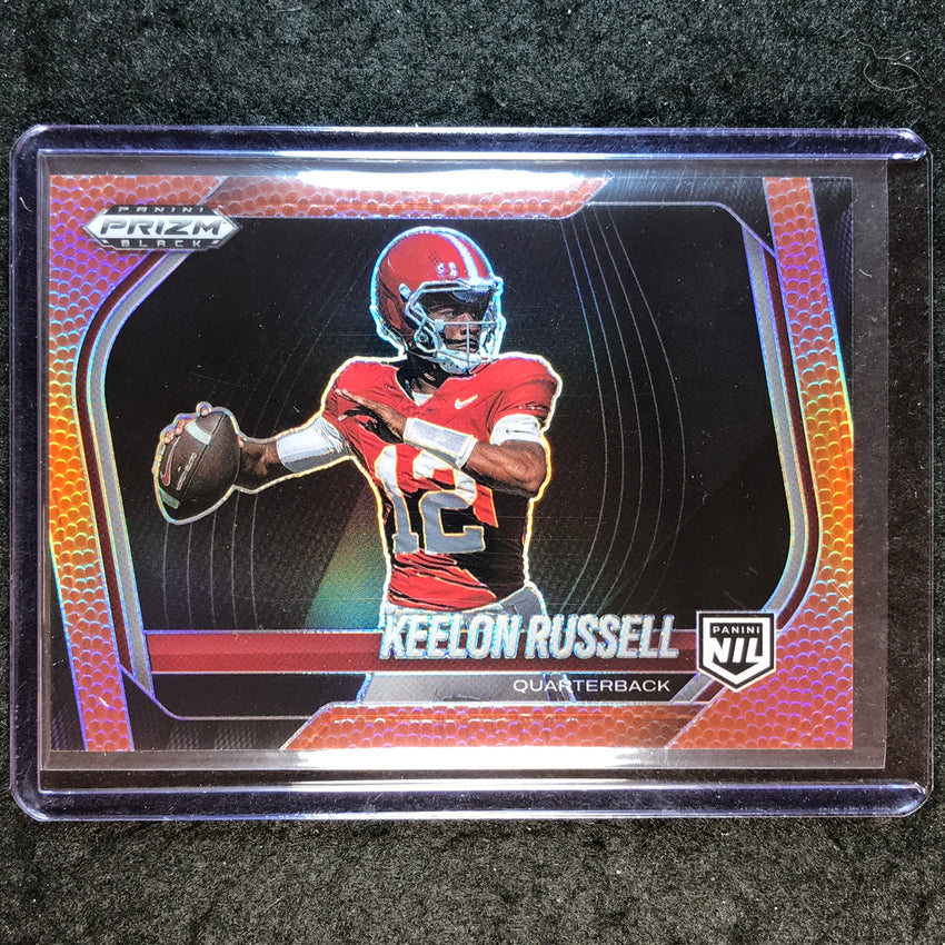 2025 Prizm Black Football KEELON RUSSELL Prospect Extended Football /225 #181