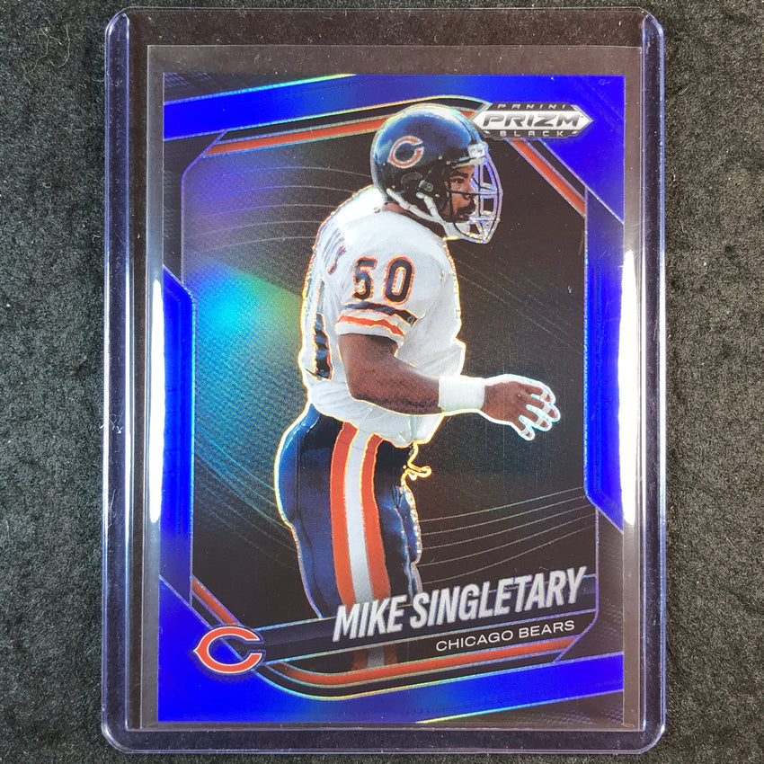2025 Prizm Black Football MIKE SINGLETARY Base Blue 136/199 #23