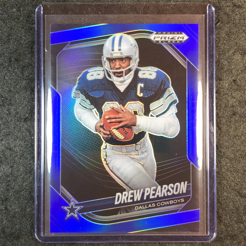 2025 Prizm Black Football DREW PEARSON Base Blue 93/199 #39
