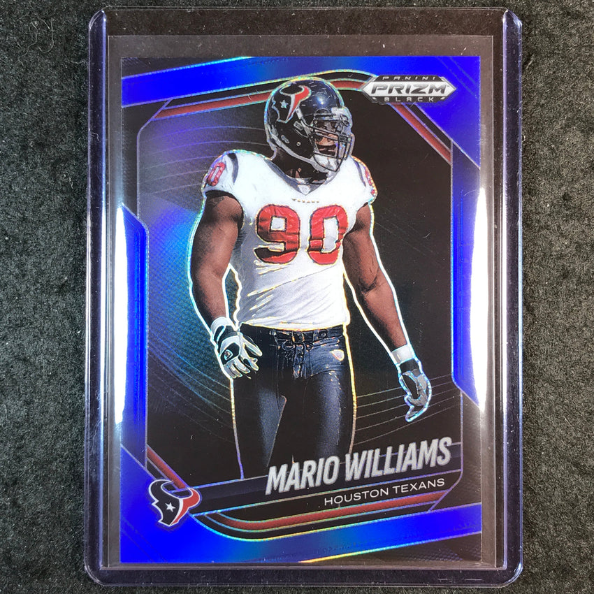 2025 Prizm Black Football MARIO WILLIAMS Base Blue 91/199 #68
