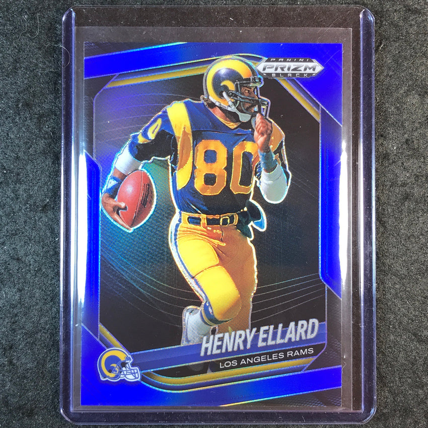2025 Prizm Black Football HENRY ELLARD Base Blue 82/199 #80