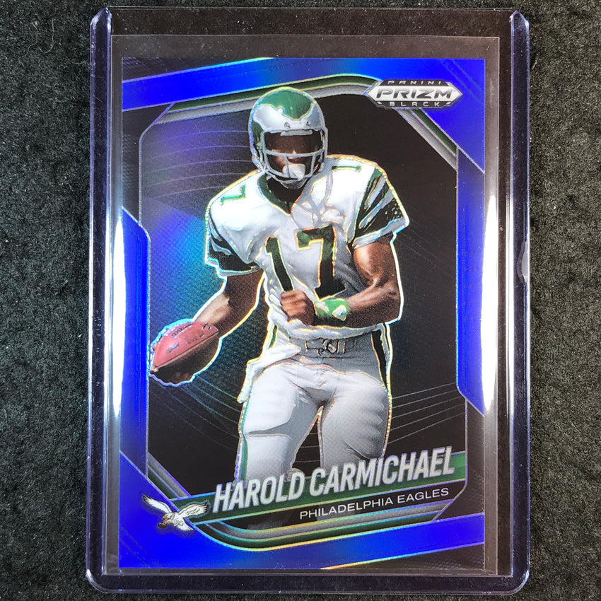 2025 Prizm Black Football HAROLD CARMICHAEL Base Blue 55/199 #116