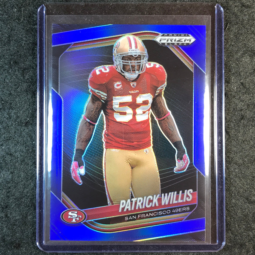 2025 Prizm Black Football PATRICK WILLIS Base Blue 133/199 #131