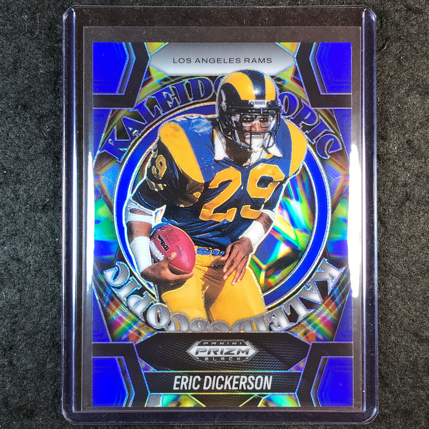 2025 Prizm Black Football ERIC DICKERSON Kaleidoscopic Blue 13/199 #8