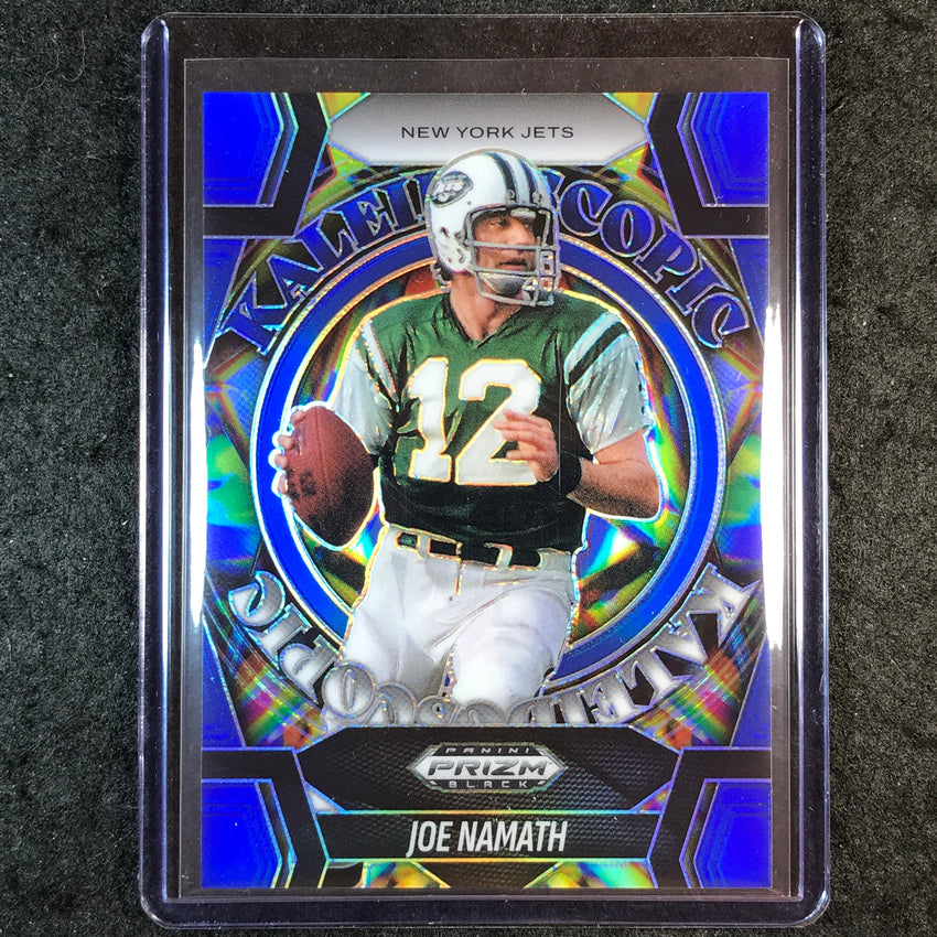 2025 Prizm Black Football JOE NAMATH Kaleidoscopic Blue 39/199 #11