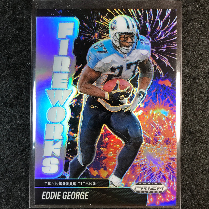 2025 Prizm Black Football EDDIE GEORGE Fireworks Silver #24