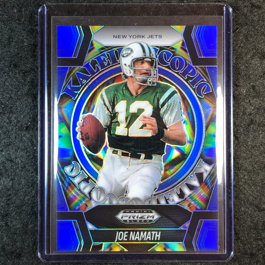2025 Prizm Black Football JOE NAMATH Kaleidoscopic Blue 198/199 #11