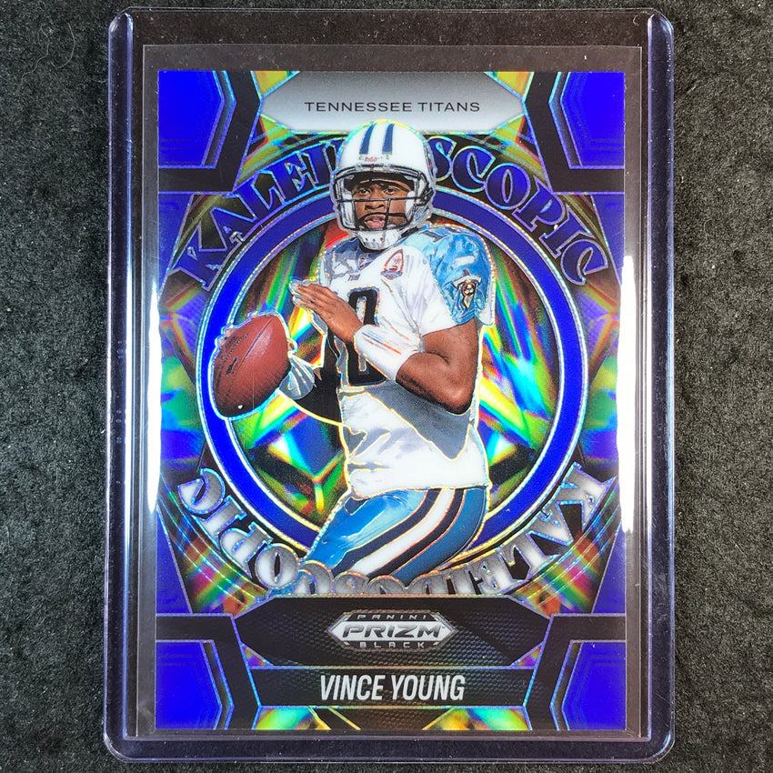 2025 Prizm Black Football VINCE YOUNG Kaleidoscopic Blue 45/199 #24
