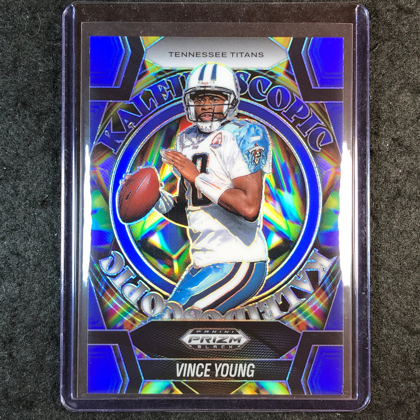 2025 Prizm Black Football VINCE YOUNG Kaleidoscopic Blue 164/199 #24