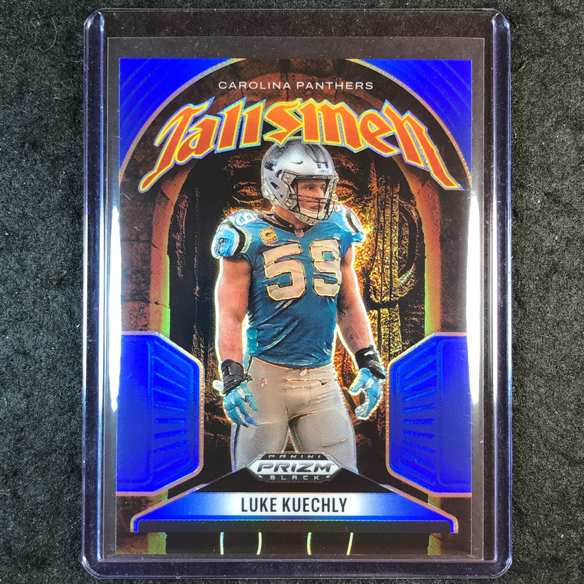 2025 Prizm Black Football LUKE KUECHLY Talismen Blue 18/199 #7