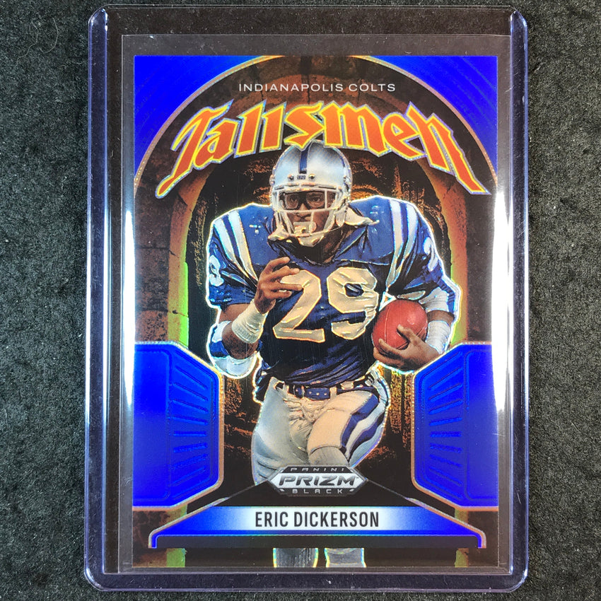 2025 Prizm Black Football ERIC DICKERSON Talismen Blue 139/199 #11