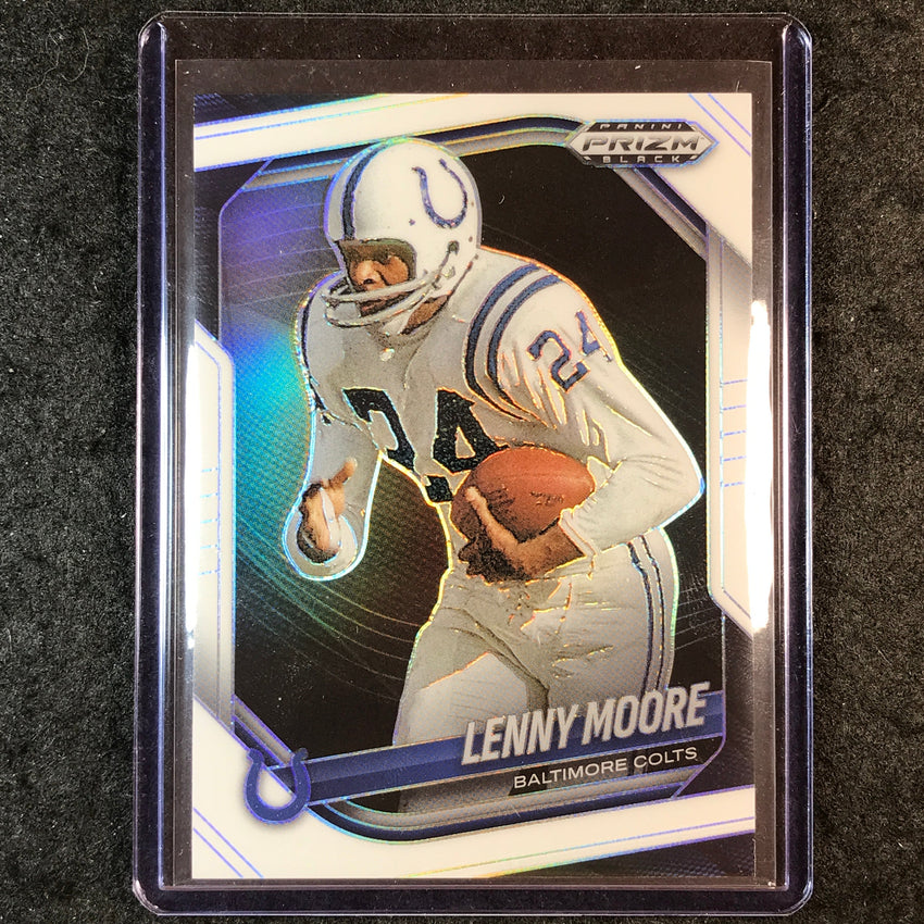 2025 Prizm Black Football LENNY MOORE Base White 24/175 #6