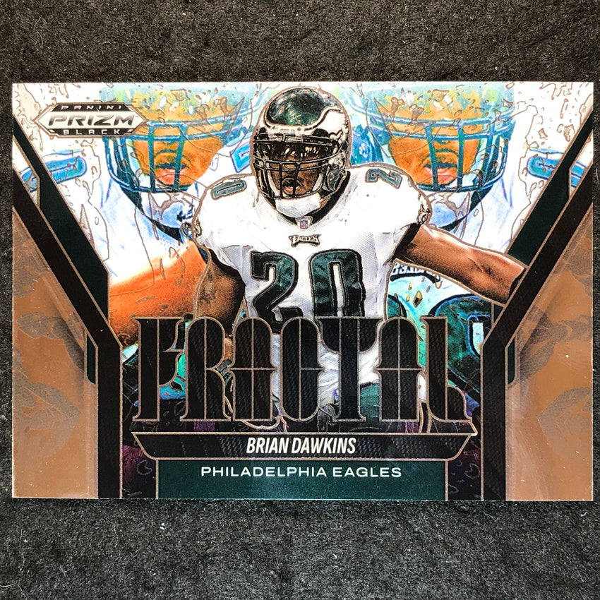 2025 Prizm Black Football BRIAN DAWKINS Fractal Base #1