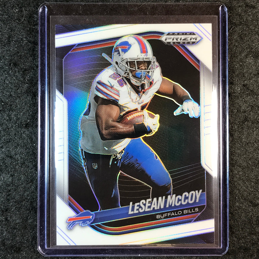 2025 Prizm Black Football LESEAN MCCOY Base White 155/175 #16