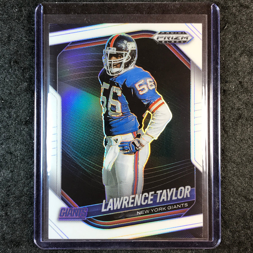 2025 Prizm Black Football LAWRENCE TAYLOR Base White 70/175 #100