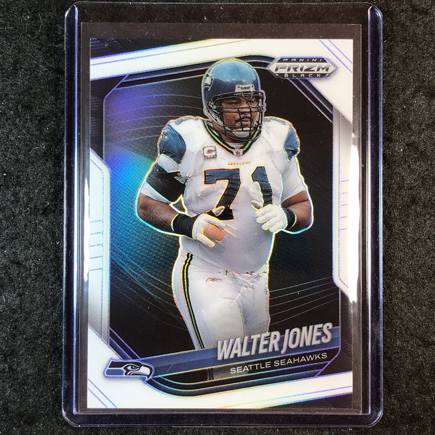 2025 Prizm Black Football WALTER JONES Base White 157/175 #135