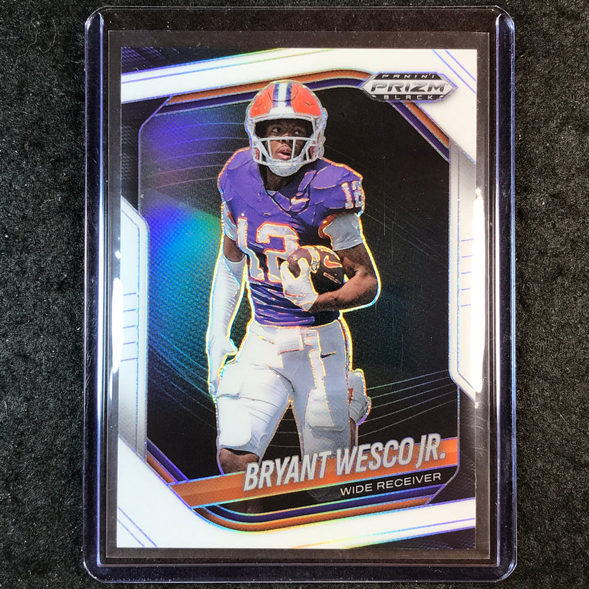 2025 Prizm Black Football BRYANT WESCO JR. Prospect White 57/175 #157
