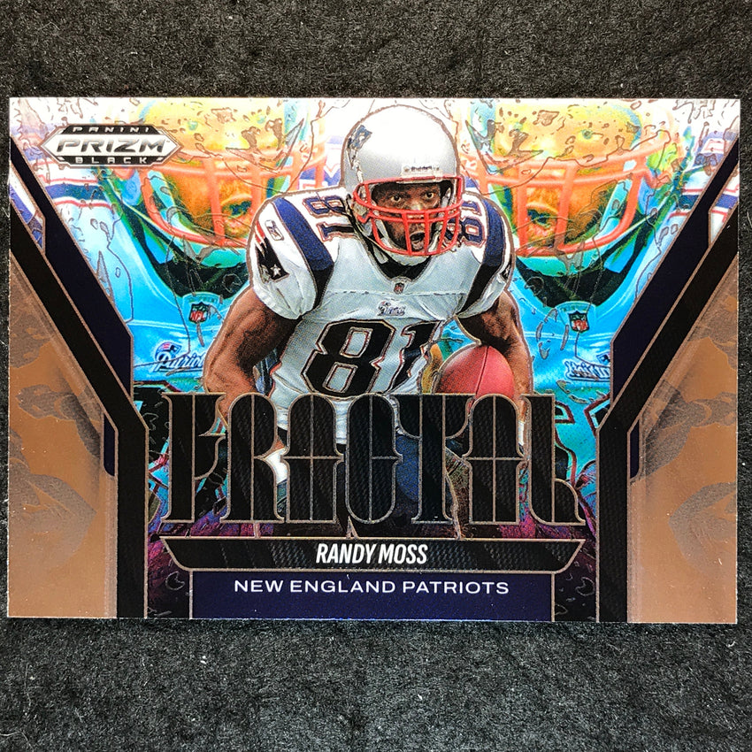 2025 Prizm Black Football RANDY MOSS Fractal Base #9