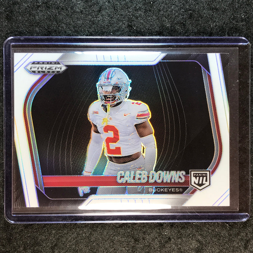 2025 Prizm Black Football CALEB DOWNS NIL Prospect Extended White 43/175 #190