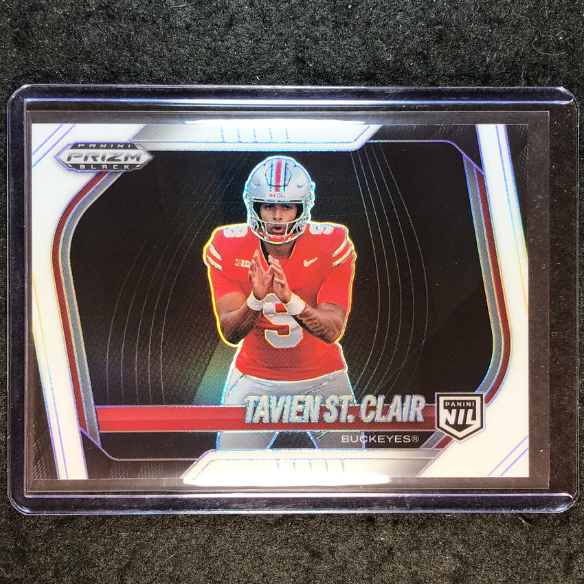 2025 Prizm Black Football TAVIEN ST. CLAIR NIL Prospect Extended White 101/175