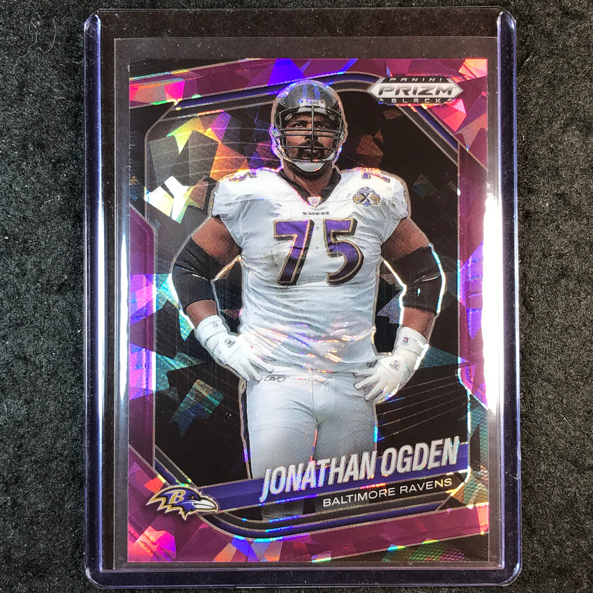 2025 Prizm Black Football JONATHAN OGDEN Base Purple Ice 20/149 #7