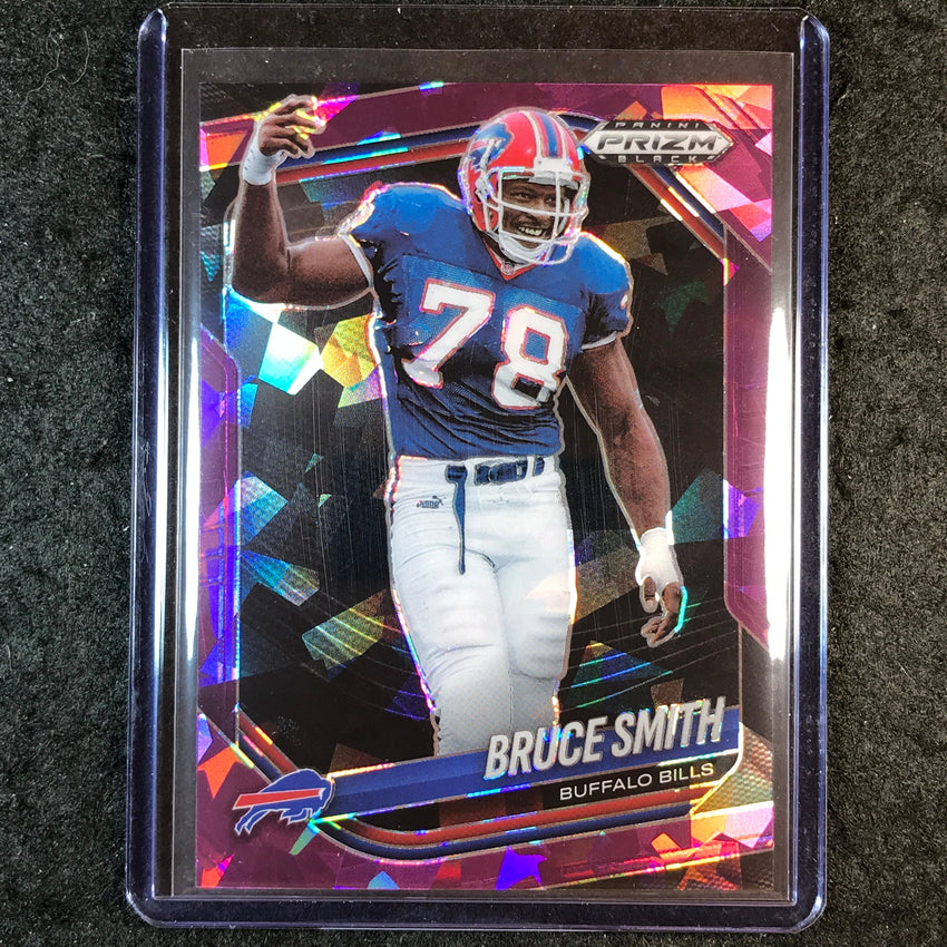 2025 Prizm Black Football BRUCE SMITH Base Purple Ice 111/149 #11