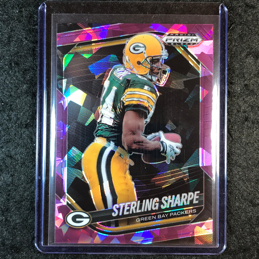 2025 Prizm Black Football STERLING SHARPE Base Purple Ice 106/149 #63