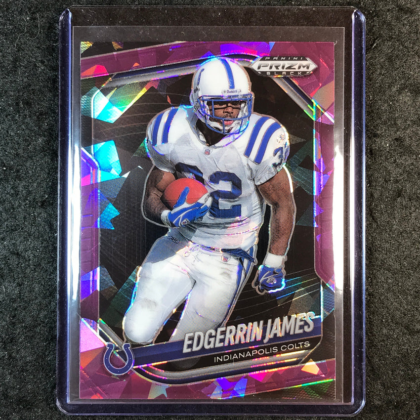 2025 Prizm Black Football EDGERRIN JAMES Base Purple Ice 5/149 #70